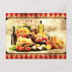 Überreichbare Tabelle Postkarte