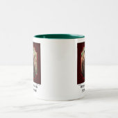 "Überreichen Sie die Schokoladen-" Bärn-Tasse Zweifarbige Tasse (Mittel)