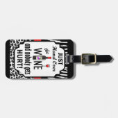 Überreichen Sie einfach den Wein Gepäckanhänger (Vorderseite horizontal)