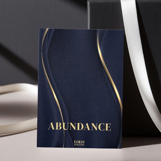 Überreiches Sinnvolles Schmuckstück-Display-Karte