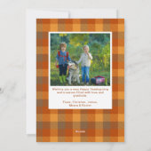 Überreichlich Dankbarkeit Erntedank Fotos Feiertagskarte (Rückseite)