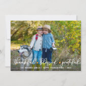 Überreichlich Dankbarkeit Erntedank Fotos Feiertagskarte (Vorderseite)