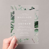 Überreichlich Grünrahmen Hochzeit Acryleinladungen (Insitu (Handheld))