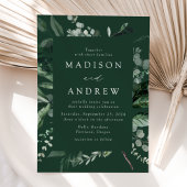 Überreichlich Grünrahmen Hochzeit Einladung