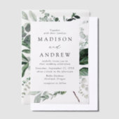 Überreichlich Grünrahmen Hochzeit Pergament Einladungen (Versetzt)