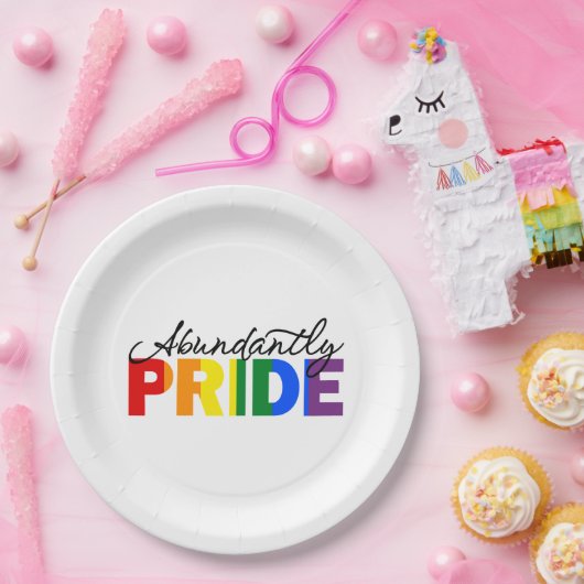 Überreichlich Pride Paper Plate Pappteller (Party)