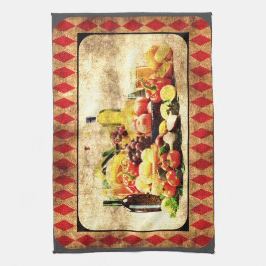 Überreichlich Tabelle gestört digital Geschirrtuch (Vertikal)