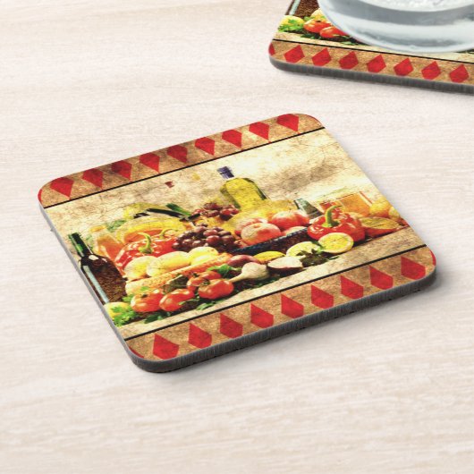 Überreichlich Tabelle gestört digital Getränkeuntersetzer (Linke Seite)