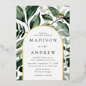 Überreichliche Blumenbeete Folieneinladung (Vorderseite)