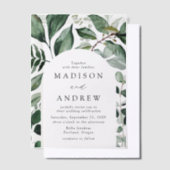 Überreichliche Blumenbeete Pergament Einladungen (Versetzt)