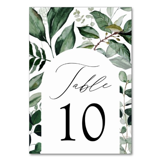 Überreichliche Blumenbeete Tischnummer (Rückseite)