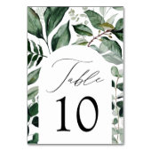 Überreichliche Blumenbeete Tischnummer (Vorderseite)