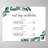 Überreichliche Foliage Business Services oder Prei Poster (Vorne)