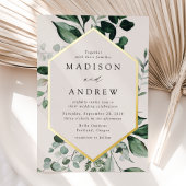 Überreichliche Hochzeitsfeiern mit Grüncreme und G Folieneinladung