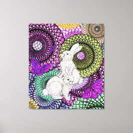 Überreichliche Kaninchen Leinwanddruck