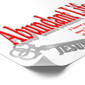 Überreichliches Leben: Der Schlüssel - v1 (John 10 Poster (Ecke)