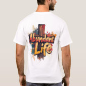 Überreichliches Leben: Rugged Cross Edition T-Shirt (Rückseite)