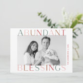 Überreichliches Segeln Farbvolles Foto Feiertagskarte (Stehend Vorderseite)