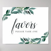 Überreichliches Zeichen für die Foliage Gastgesche Poster (Vorne)