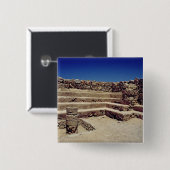 Überreste der Festungswände, c.37-31 BC Button (Vorne & Hinten)