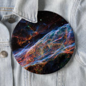 Überreste der Supernova Veil-Nebel Hubble-Teleskop Button (Beispiel)