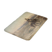 Überreste einer Armee (von Elizabeth Thompson) Badematte (Schrägansicht)