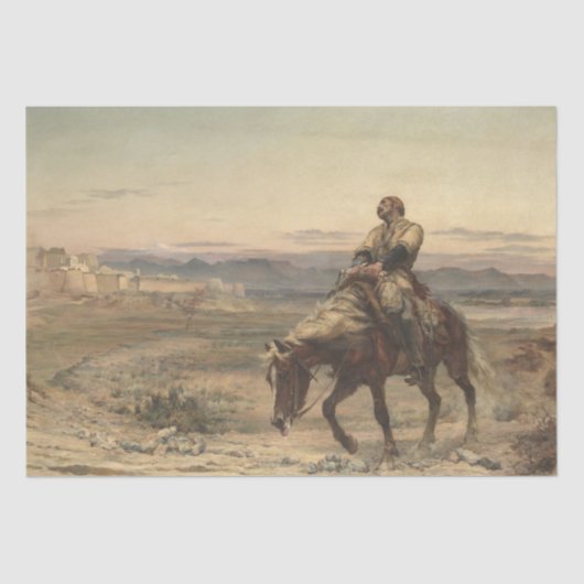 Überreste einer Armee (von Elizabeth Thompson) Seidenpapier (Vorderseite)