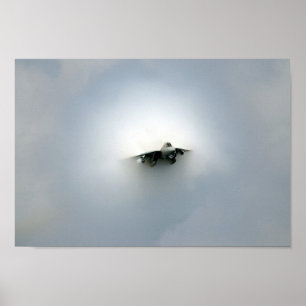 Überschall Fliege-Durch Poster
