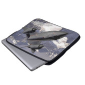 Überschall-Kampfflugzeug Laptopschutzhülle (Vorne Knopf)