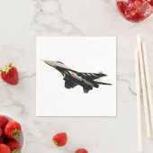 Überschall-Kampfflugzeug Militärflugzeug Serviette (Beispiel)