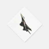 Überschall-Kampfflugzeug Militärflugzeug Serviette (Ecke)