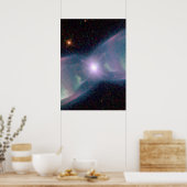 Überschallabgase aus Nebula M2-9 Poster (Küche)