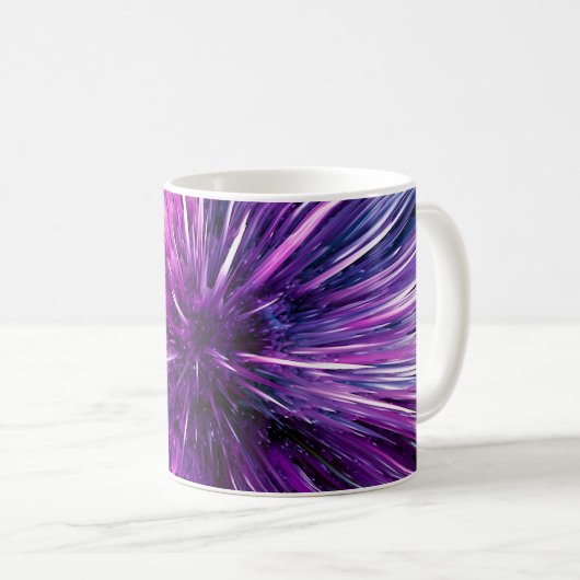 Überschallabstraktes Kaffeetasse (VorderseiteRechts)