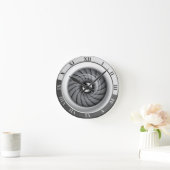 Überschalljet-Motor-Wand-Uhr Runde Wanduhr (Zuhause)