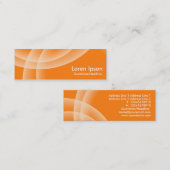 Überschneidenbereiche - Orange Mini Visitenkarte (Vorne/Hinten)
