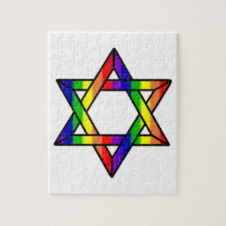 Überschneidendavidsstern Regenbogen Zazzle.png Puzzle