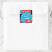 Überschneidende Circles Birthday Sticker (Tasche)