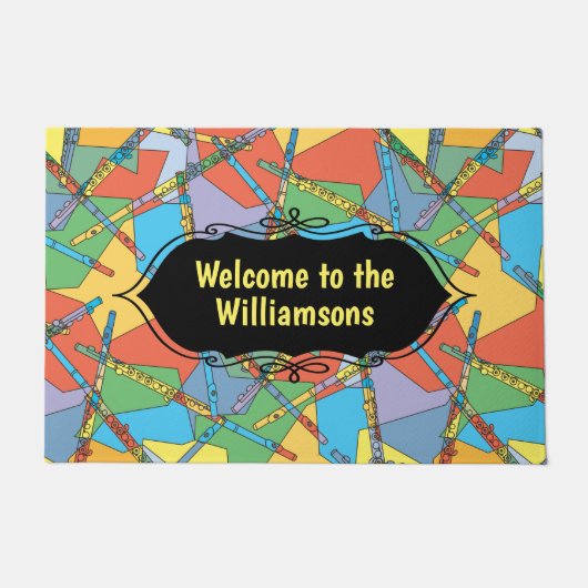 Überschneidende Flutes Doormat Fußmatte (Vorderseite)