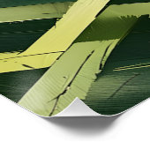 Überschneidende Formen mit grüner Geometrie Poster (Ecke)