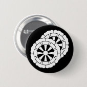 Überschneidende Genji-Karts in der Blume Button (Vorne & Hinten)