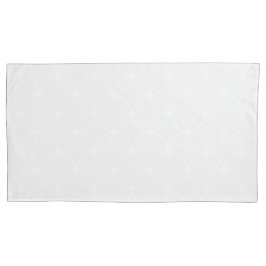 Überschneidende Kreise Weiß über blassgraues Muste Kissenbezug