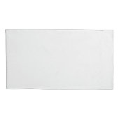 Überschneidende Kreise Weiß über blassgraues Muste Kissenbezug (Rückseite-Rechts)