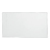 Überschneidende Kreise Weiß über blassgraues Muste Kissenbezug (Rückseite-Links)