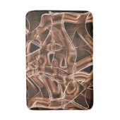 Überschneidende Kurven in Bandformen, braunes Reli Badematte (Vorderseite Vertikal)