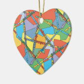 Überschneidung von Flöten Keramik Ornament (Links)