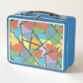 Überschneidung von Flöten Metall Brotdose (Vorderseite)