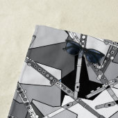 Überschneidung von Flöten Strandtuch (Beispiel)