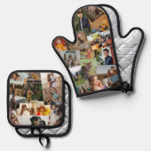 Überschneidung von Foto Collage 29 Fotos Ofenhandschuh & Topflappen-Set (Vorderseite/Rückseite)