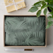 Überschneidung von Green Fern-Blätter im dunklen H Seidenpapier (Geschenk)