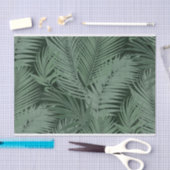 Überschneidung von Green Fern-Blätter im dunklen H Seidenpapier (Handwerk)